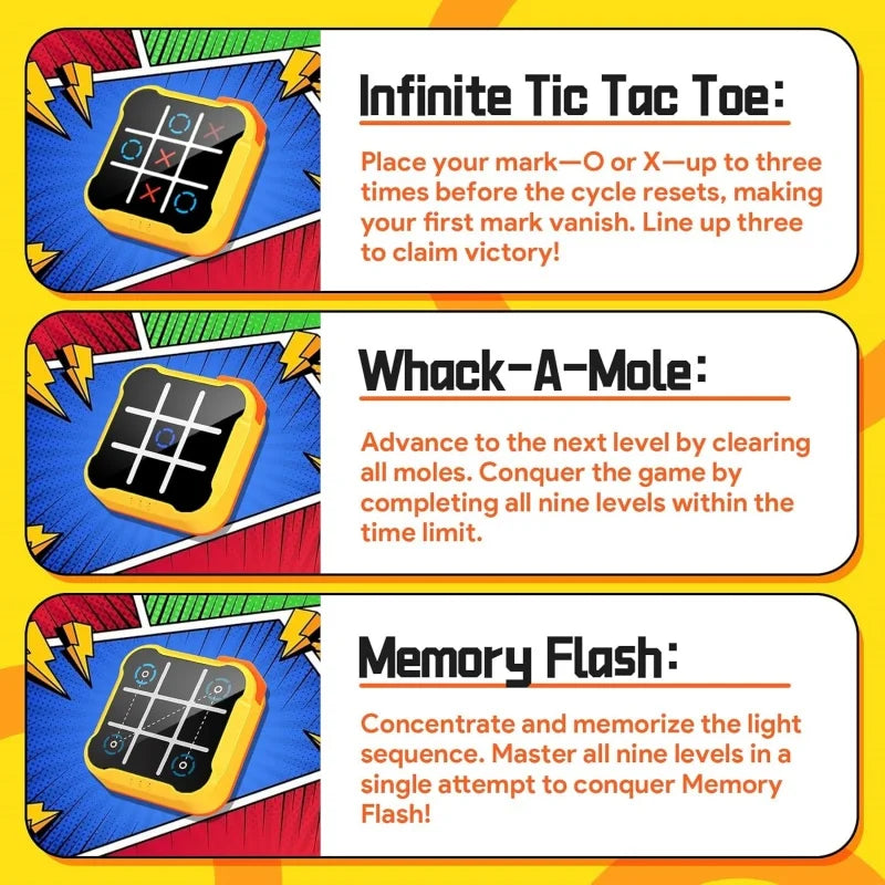Electronic Tic-Tac-Toe Puzzle